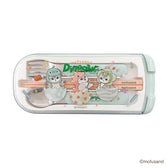 mofusand 슬라이드 트리오 세트 - 젓가락, 숟가락, 포크 (공룡냥)