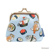mofusand Mini Clasp Pouch Chirimen (Sushi)