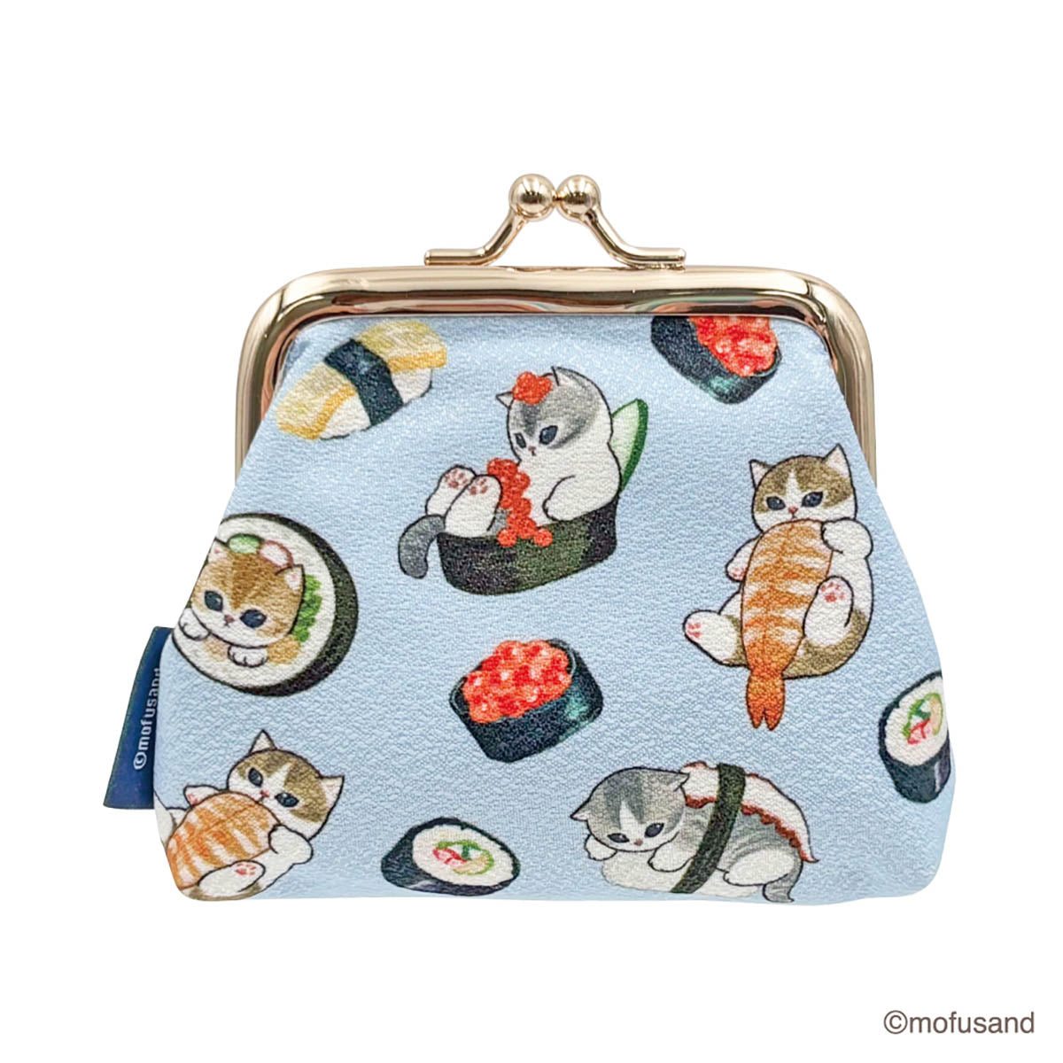 mofusand Mini Clasp Pouch Chirimen (Sushi)