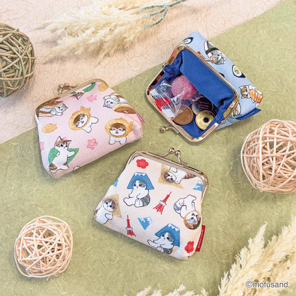 mofusand Mini Clasp Pouch Chirimen (Wagashi)