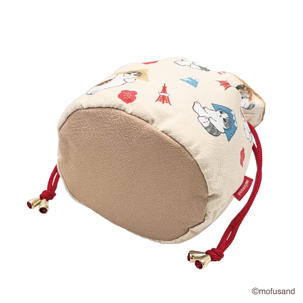 mofusand Drawstring Bag Chirimen (Local)