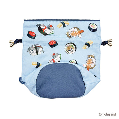 mofusand Drawstring Bag Chirimen (Sushi)