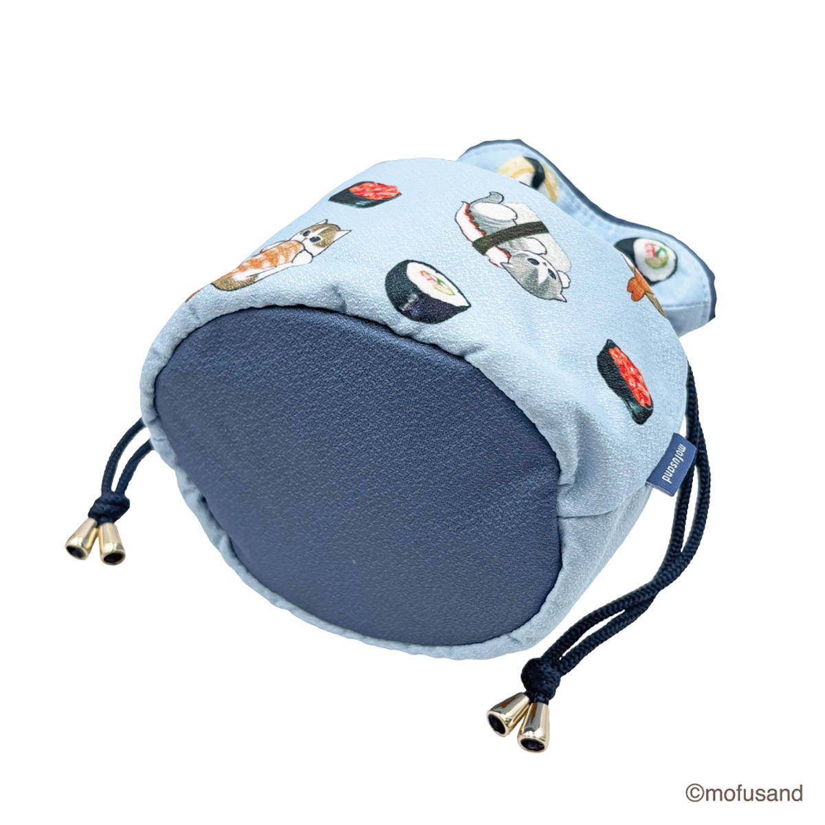 mofusand Drawstring Bag Chirimen (Sushi)