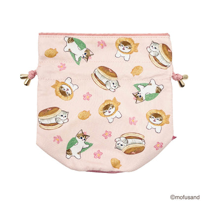 mofusand Drawstring Bag Chirimen (Wagashi)