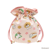mofusand Drawstring Bag Chirimen (Wagashi)
