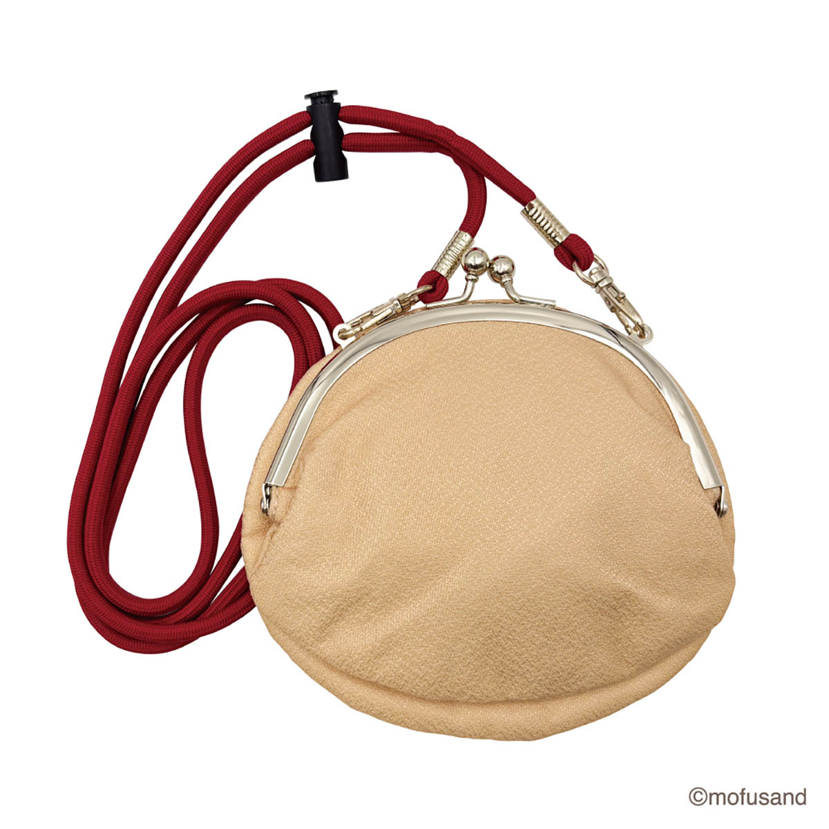 mofusand Face Clasp Purse Chirimen (Takoyaki Meow)