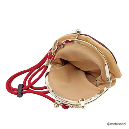mofusand Face Clasp Purse Chirimen (Takoyaki Meow)