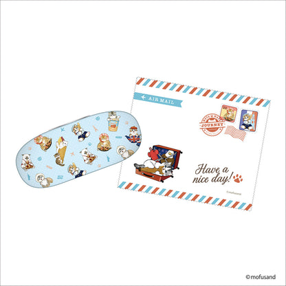 mofusand mofumofu journey Glasses Case (Blue)