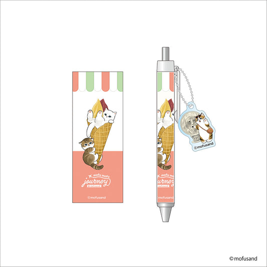 mofusand mofumofu journey Ballpoint Pen with Charm (Gelato)