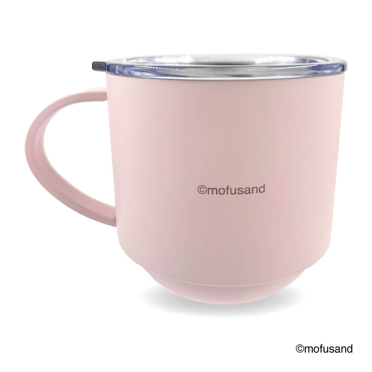 mofusand Stacking Stainless Mug with Lid (Dinosaur Meow)