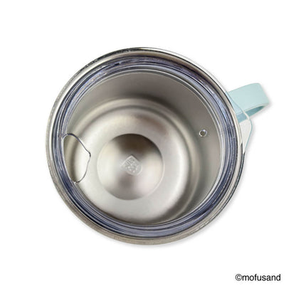 mofusand Stacking Stainless Mug with Lid (Dinosaur Meow)