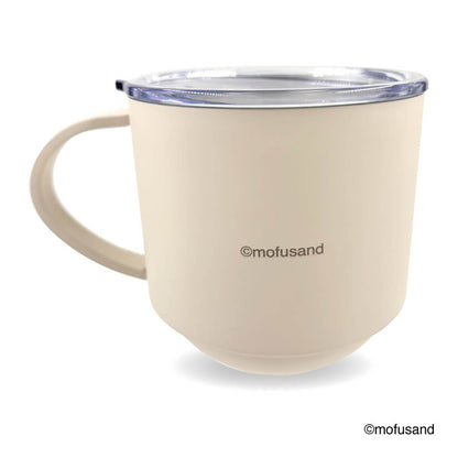 mofusand Stacking Stainless Mug with Lid (Panda Meow)