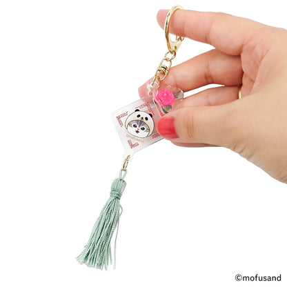 mofusand 壓克力鑰匙圈 熊貓貓(藍色)