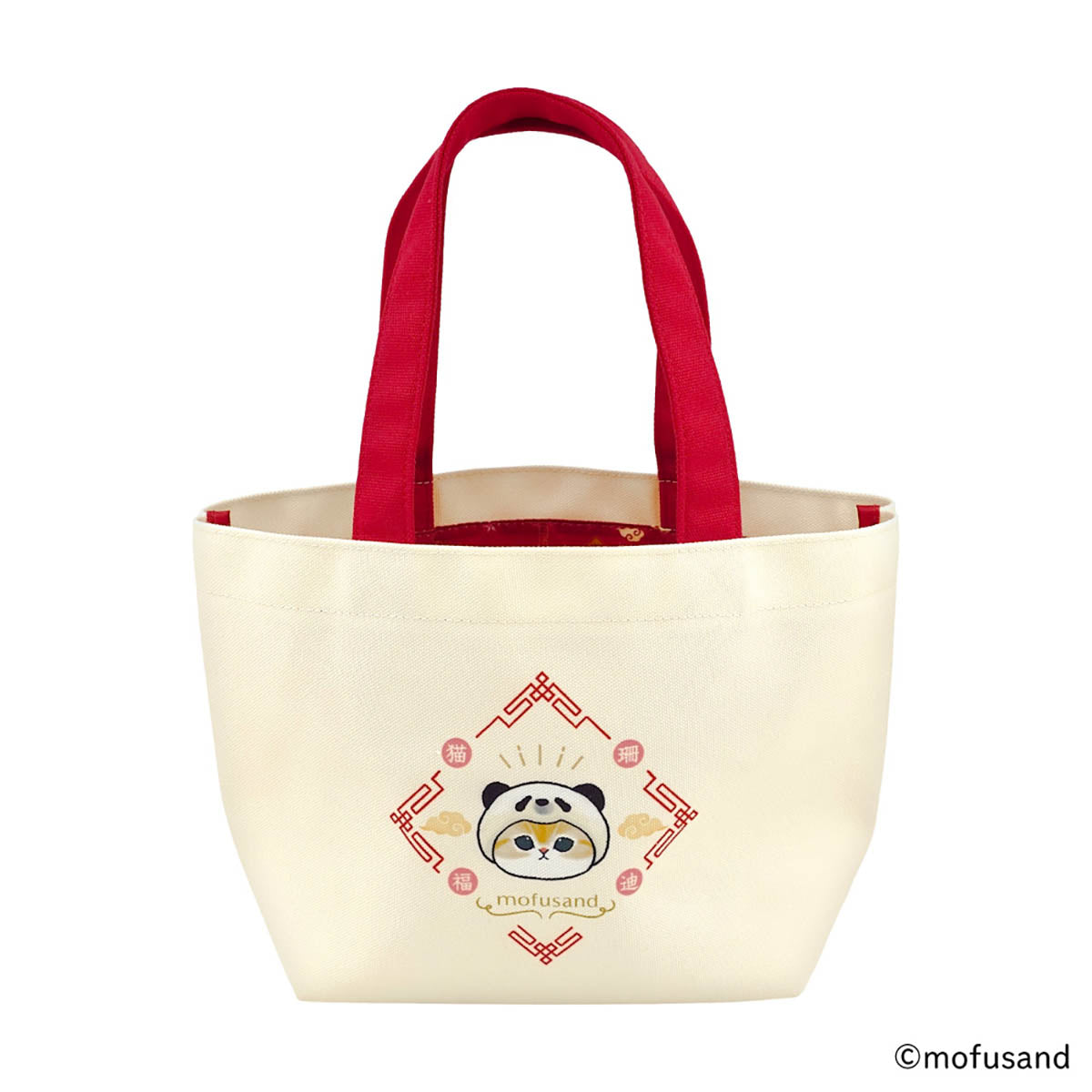 mofusand 托特包 熊貓貓(紅色)