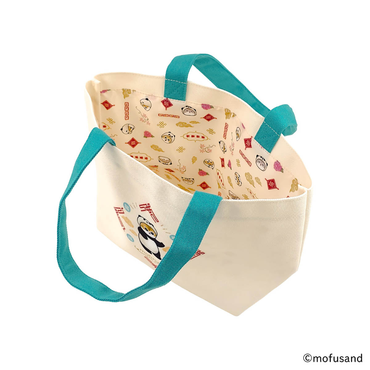 mofusand トートバッグ パンダにゃん(ブルー) | mofusand