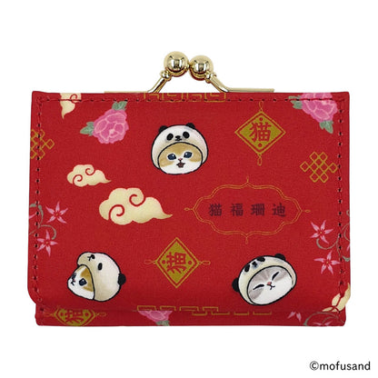 mofusand Mini Wallet - Panda Meow (Red)