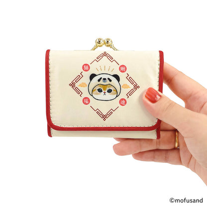 mofusand Mini Wallet - Panda Meow (Ivory)