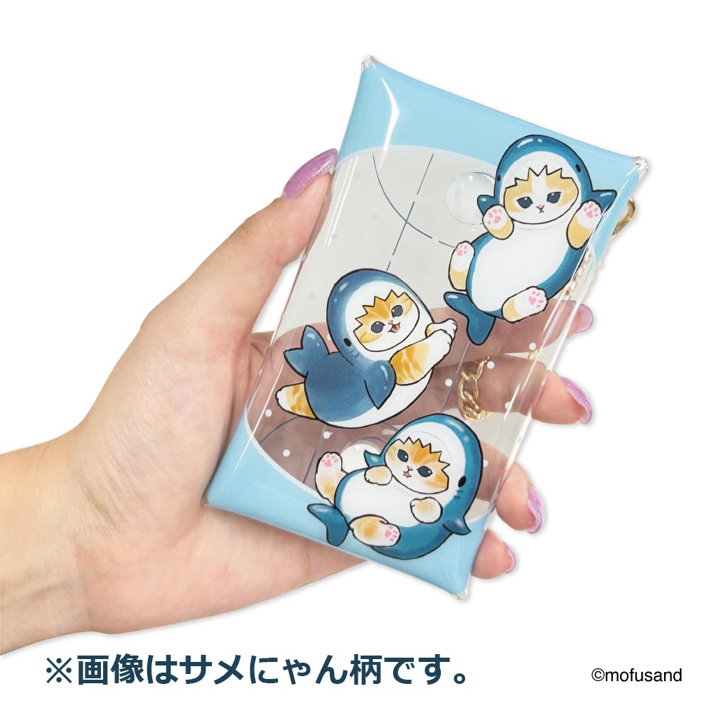 mofusand Clear Multi Case S with Chain (Bee Meow)
