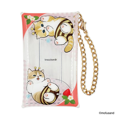 mofusand Clear Multi Case S with Chain (Bee Meow)
