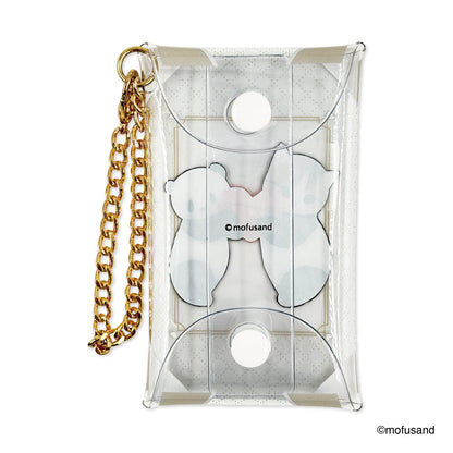 mofusand Clear Multi Case S with Chain (Panda Meow)