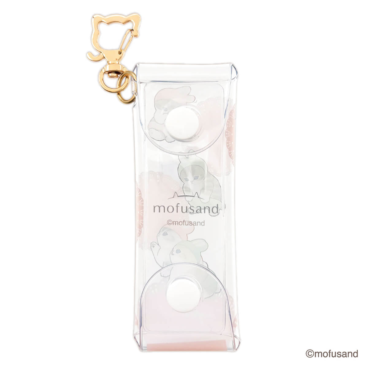 mofusand 透明唇膏盒（兔仔貓）