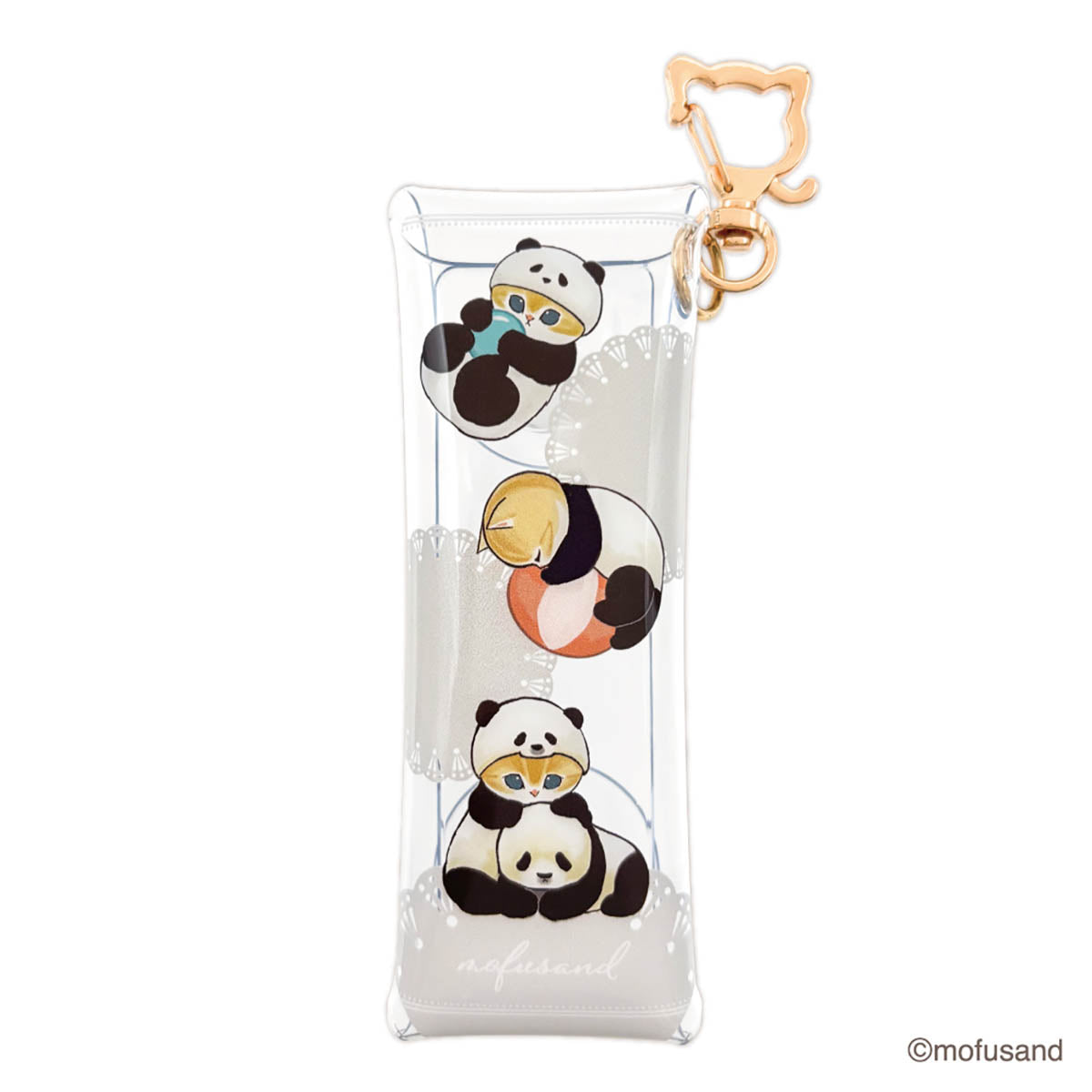 mofusand Clear Lip Case (Panda Meow)