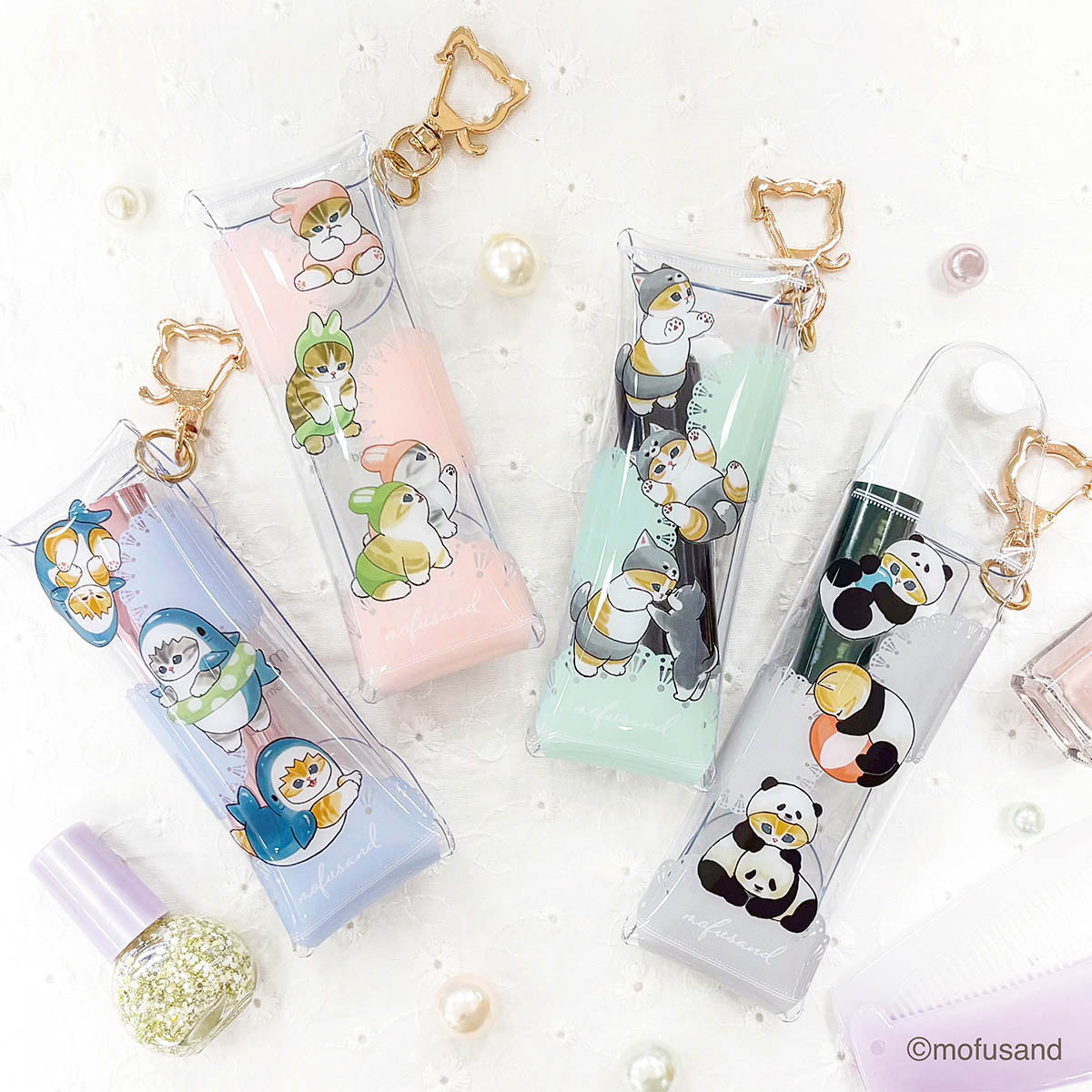 mofusand Clear Lip Case (Panda Meow)