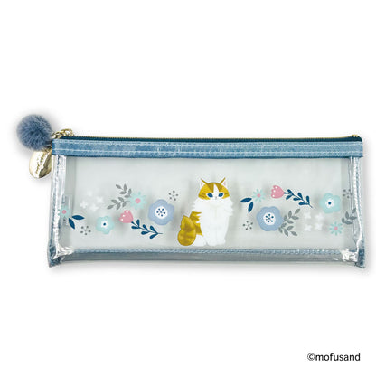 mofusand 牙刷套装 Botanical（蓝色·长毛猫）