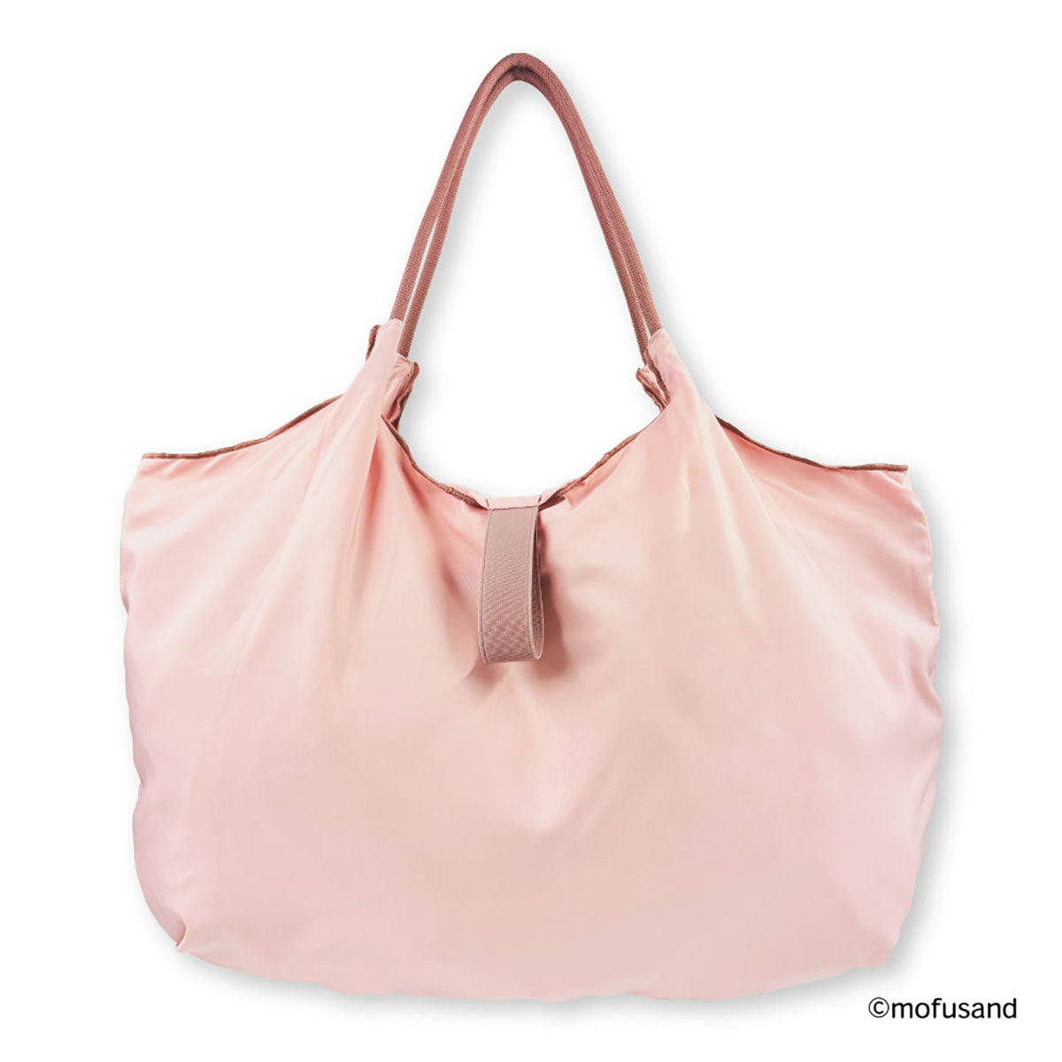 mofusand Embroidered Eco Bag Botanical (Pink · Bunny Meow)