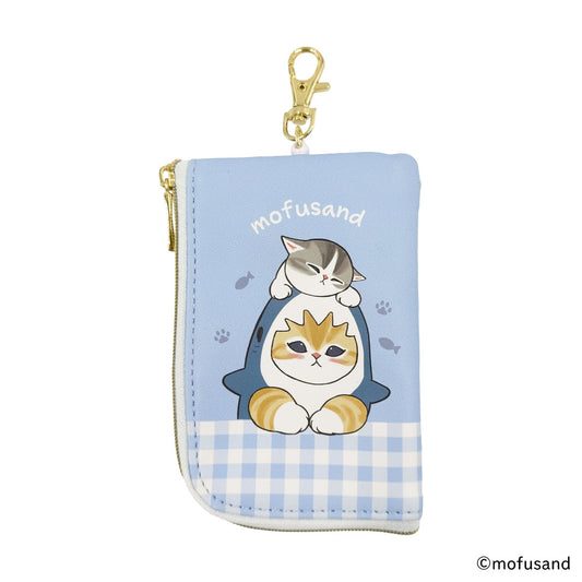 mofusand キー＆パスケース サメにゃんたちの仲良しDays