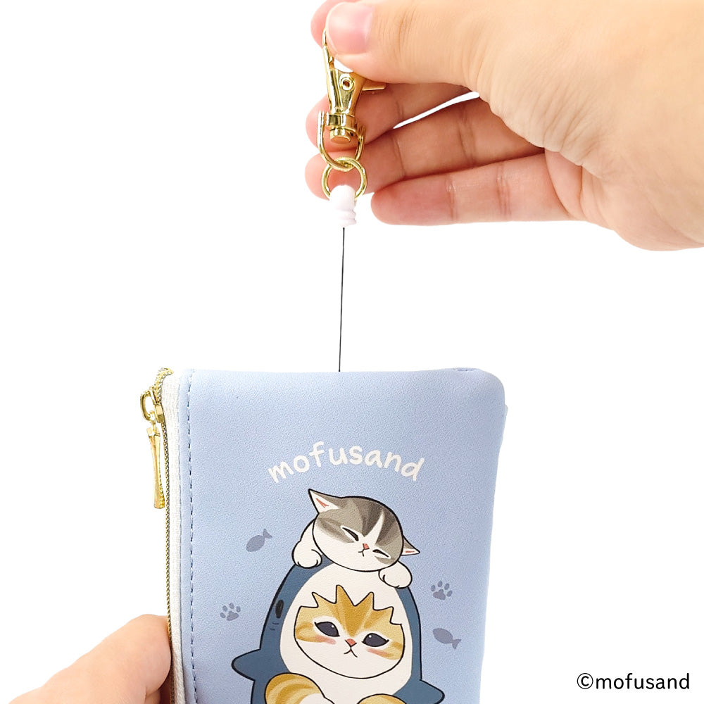 mofusand メンダコにゃん パスケース mofusand キー＆パスケース サメにゃんたちの仲良しDays | mofusand