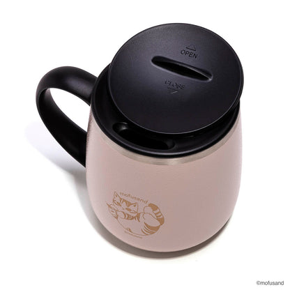 mofusand Stainless Mug with Lid SHORT (Pink)