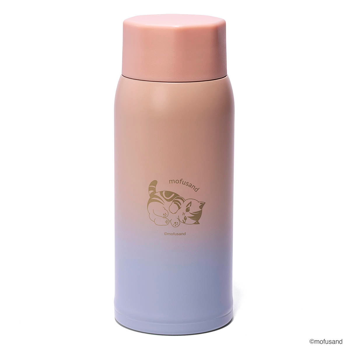 mofusand Lightweight Stainless Screw Bottle MEDIUM (Pink)