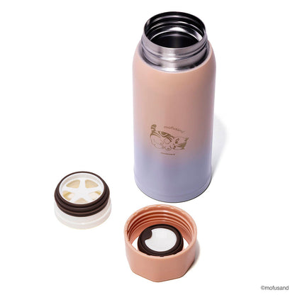 mofusand Lightweight Stainless Screw Bottle MEDIUM (Pink)
