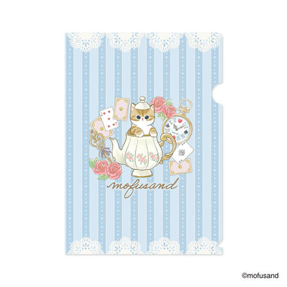 mofusand A4 資料夾 茶會(藍色)