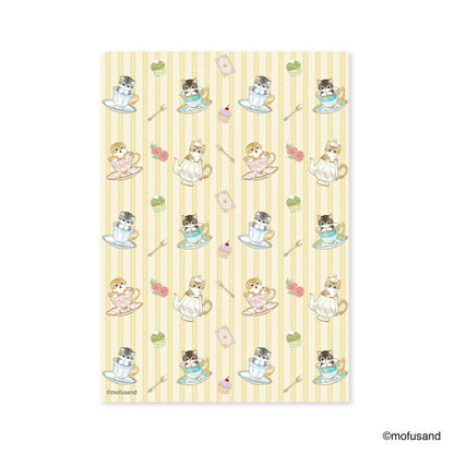 mofusand A4 資料夾 茶會(藍色)