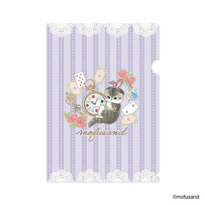 mofusand A4 資料夾 茶會(紫色)