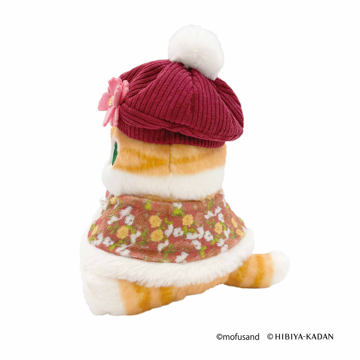 mofusand × HIBIYA-KADAN Plush Cape Meow (Red)