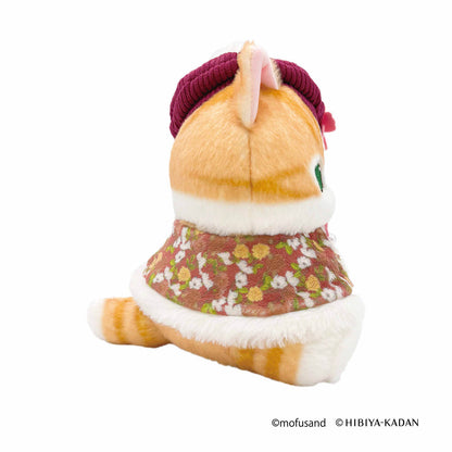 mofusand × HIBIYA-KADAN Plush Cape Meow (Red)