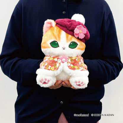 mofusand × HIBIYA-KADAN Plush Cape Meow (Red)