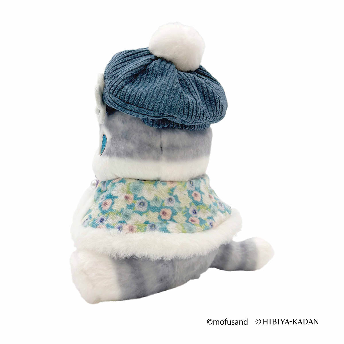 mofusand × HIBIYA-KADAN Plush Cape Meow (Blue)