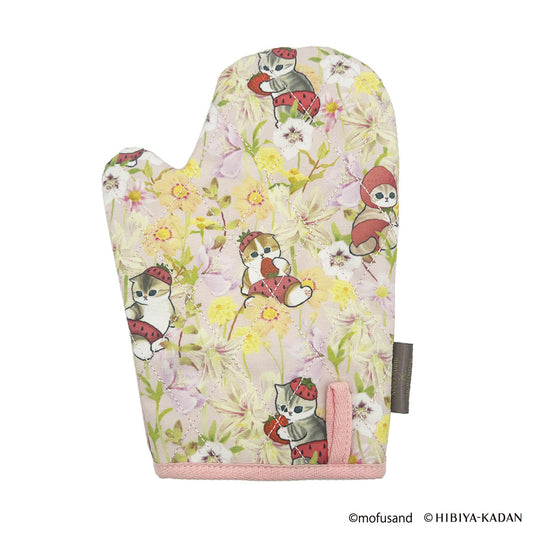 mofusand×日比谷花壇 鍋つかみ(ピンク)