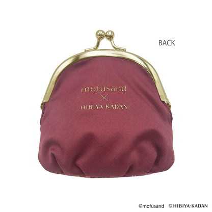 mofusand × HIBIYA-KADAN Soft Clasp Pouch (Red)