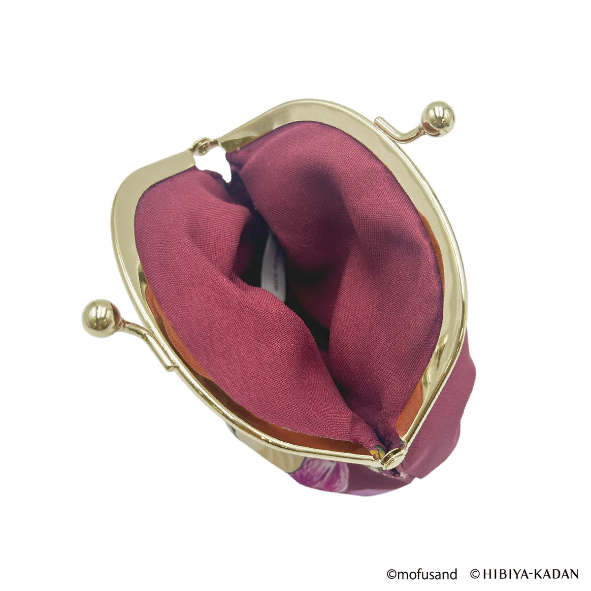 mofusand × HIBIYA-KADAN Soft Clasp Pouch (Red)