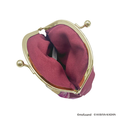 mofusand × HIBIYA-KADAN Soft Clasp Pouch (Red)