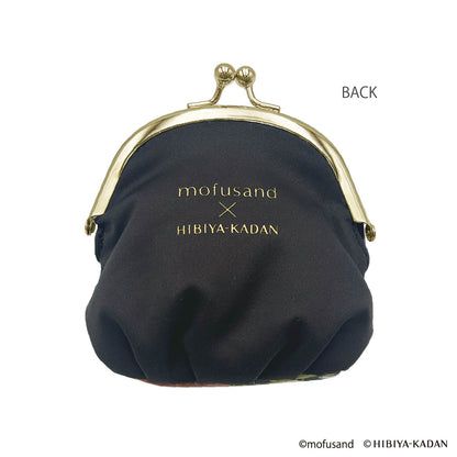 mofusand × 日比谷花坛 柔软口金包(黑色)