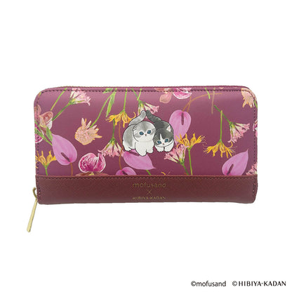mofusand × HIBIYA-KADAN Long Wallet (Red)