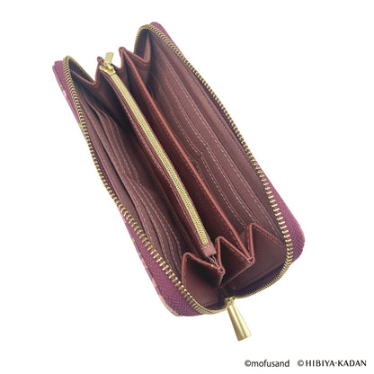 mofusand × HIBIYA-KADAN Long Wallet (Red)