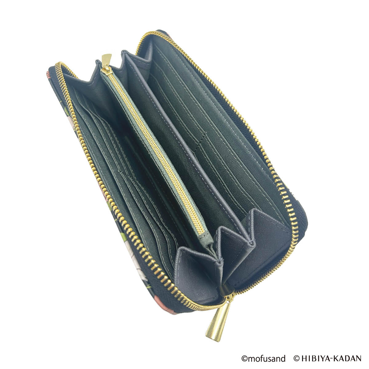 mofusand×日比谷花壇 長財布(ブラック) | mofusandもふもふマーケット