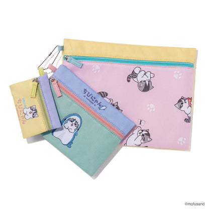 mofusand 3連ポーチ ちびにゃん